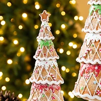 Glitzhome® Resin Christmas Tree Table Decor Set