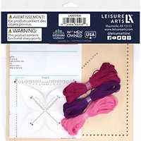 Leisure Arts® Intermediate Twister Wood Stitched String Art Panel Kit 