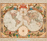Robert Kaufman World Map Fabric