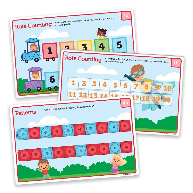 Learning Resources Mathlink Cubes Preschool Math Activity Set