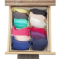 Simplify Cream -Compartment Drawer Organizer