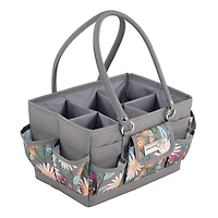Everything Mary Daisy Floral Print Sewing Store & Tote Craft Organizer