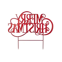 Glitzhome® 36" Oversized Metal Christmas "MERRY CHRISTMAS" Yard Stake