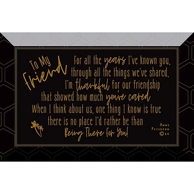 To My Friend Glass Plaque with Easel