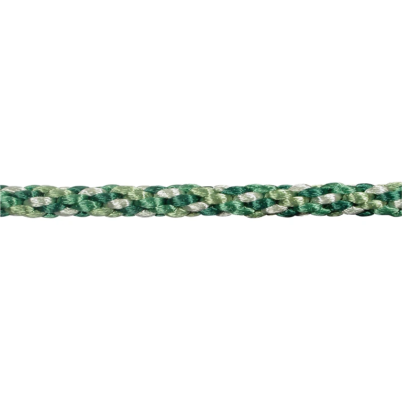 The Beadsmith® Rattail™ 2mm Evergreen Mix Kumihimo Braid Satin Cord