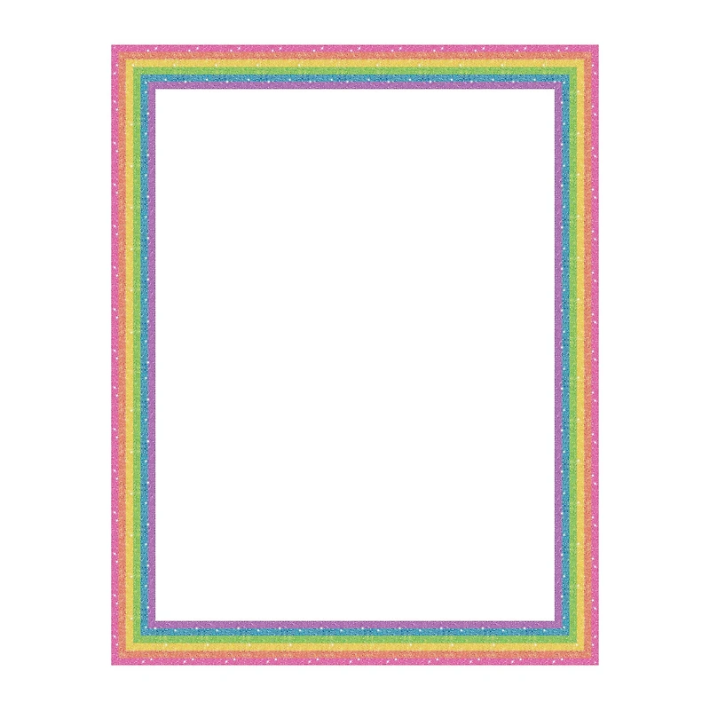 Royal Brites® 22" x 28" Glitter Rainbow Border Poster Board