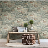 RoomMates Brick Alley Peel & Stick Wallpaper
