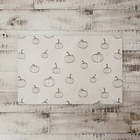 Gray Mini Pumpkin Pattern Floor Mat