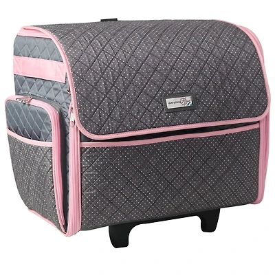 Everything Mary Pink & Gray Collapsible Deluxe Sewing Storage Case