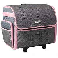 Everything Mary Pink & Gray Collapsible Deluxe Sewing Storage Case