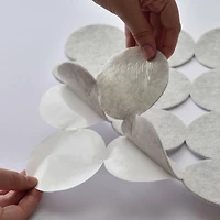 RoomMates White Modern Circles Acoustical Peel & Stick Tiles