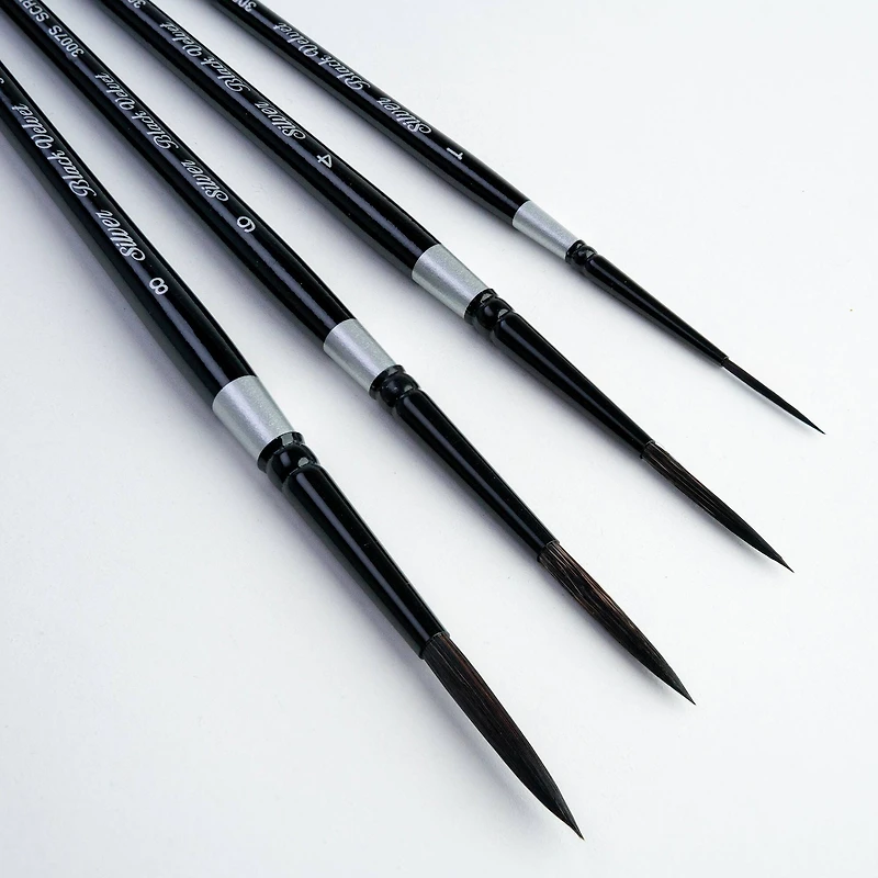 Silver Brush Limited Black Velvet® Liner Brushes Set