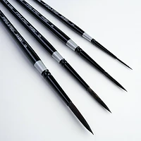 Silver Brush Limited Black Velvet® Liner Brushes Set