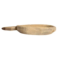 Hello Honey® 18" Natural Rustic Reclaimed Wood Bowl with Handles