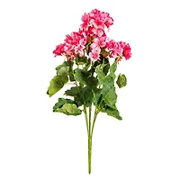 Artificial Coral Geranium Bush