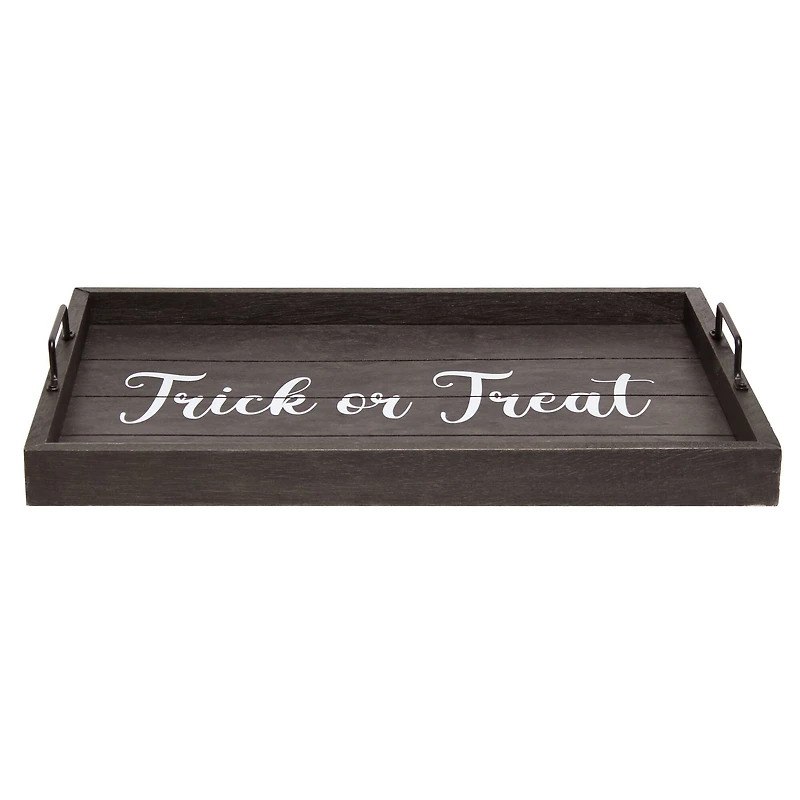 Elegant Designs™ 15.5" Trick or Treat Serving Tray with Handles