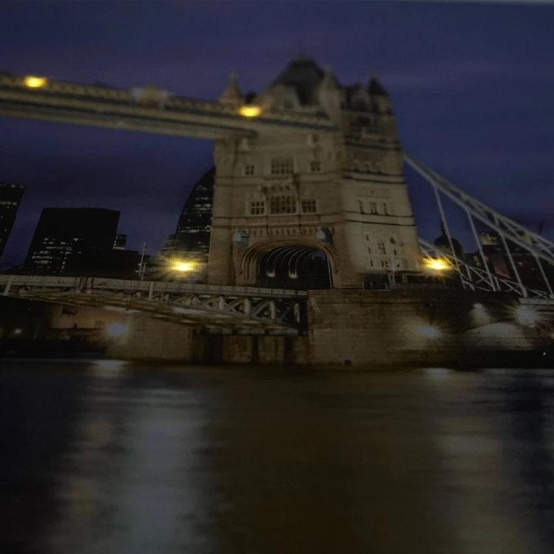 LED Lighted London Bridge Wall Art