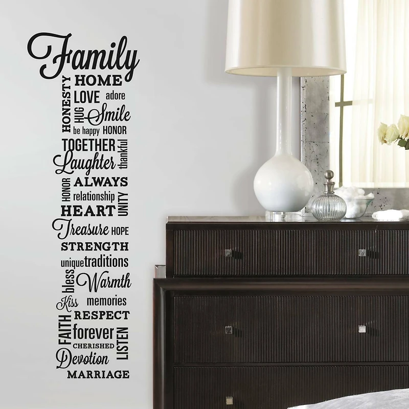RoomMates Family Quote Peel & Stick Wall Decals