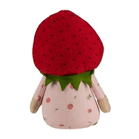 9.5" Green & Red Girl Springtime Strawberry Gnome