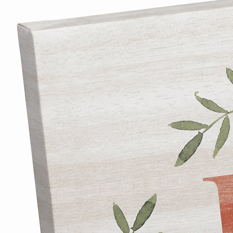 Autumn Home Wreath Canvas Wall Art