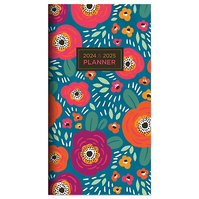 2024-2025 Bright Blooms Monthly Pocket Planner