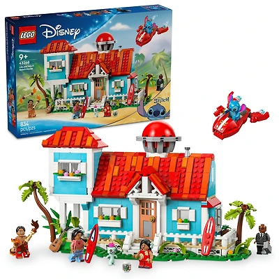 LEGO® Disney Lilo and Stitch Beach House Building Kit Playset 43268