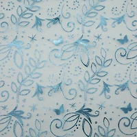 Wyla Light Blue Butterfly Mesh Polyester Fabric