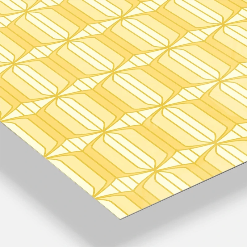 Designart Retro Ornamental Design III Oversized Mid-Century Modern Multipanel Wall Clock