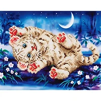 Diamond Dotz® Baby Tiger Roly Poly Diamond Painting Artwork Kit