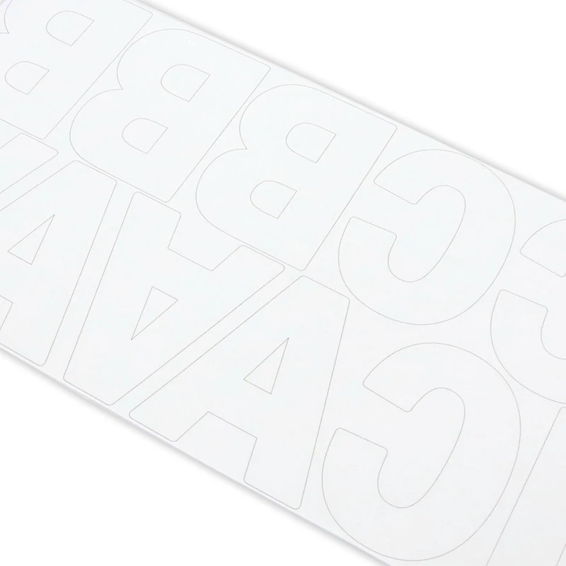 White Alphabet Stickers by Recollections™ 