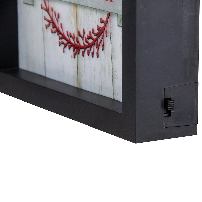 LED Lighted "Its The Most Wonderful Time Of The Year" Christmas Framed Wall Art