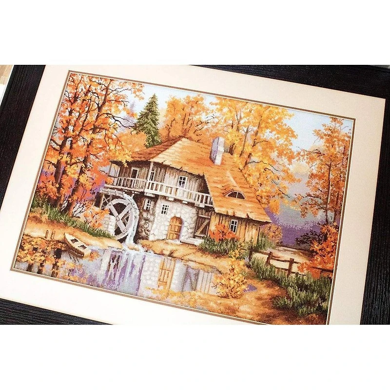 Luca-S Autumn Landscape Counted Cross Stitch Kit