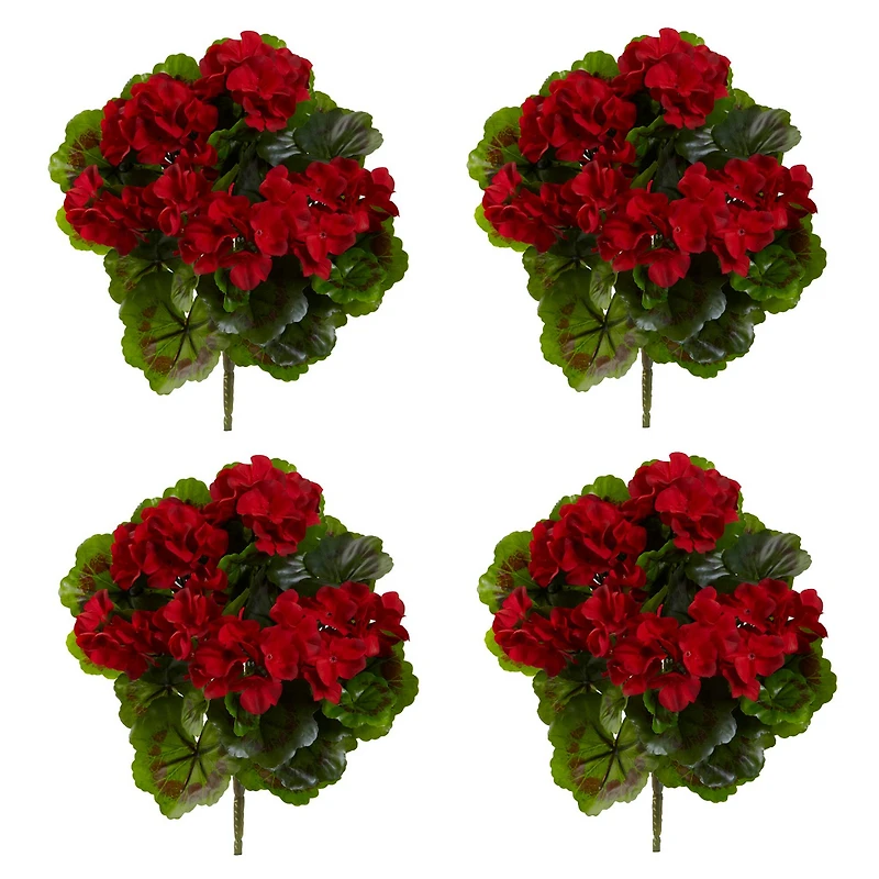 Red Geranium Bush, 4ct.