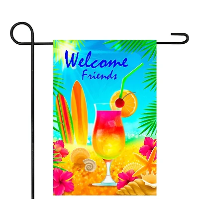 Tropical Beach Garden Flag