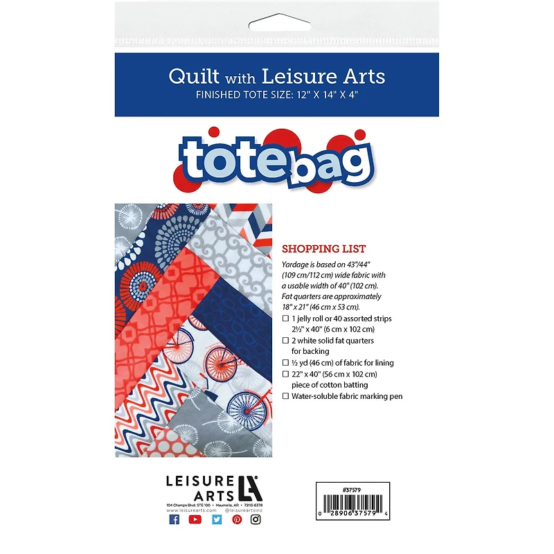 Leisure Arts® Tote Bag Quilt Pattern
