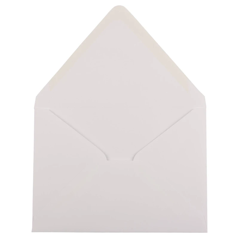 JAM Paper White A7 Invitation Envelopes with Euro Flap, 50ct.