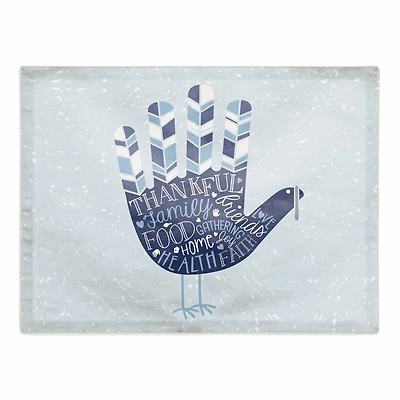 Blue Hand Turkey Placemat