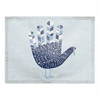 Blue Hand Turkey Placemat