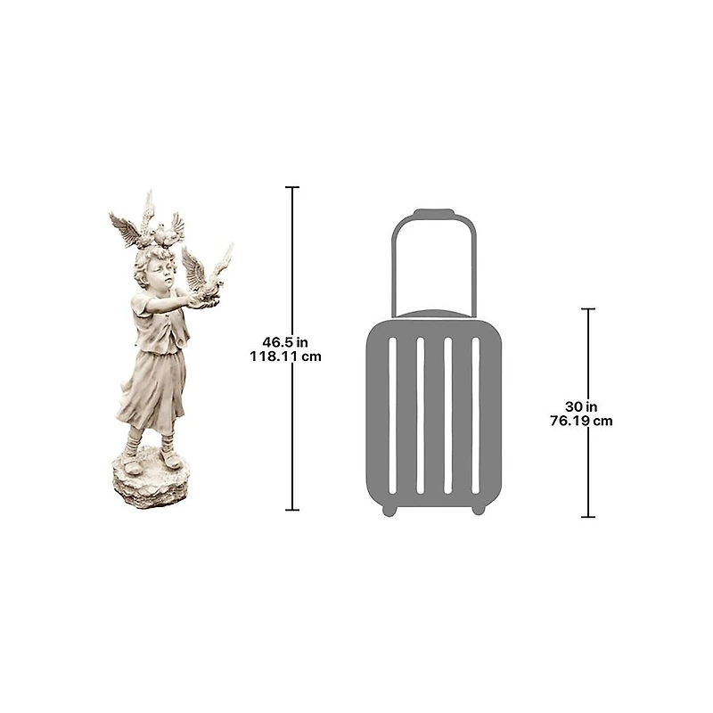 Design Toscano 46.5" The Doves of St. Mark's Square Sculpture