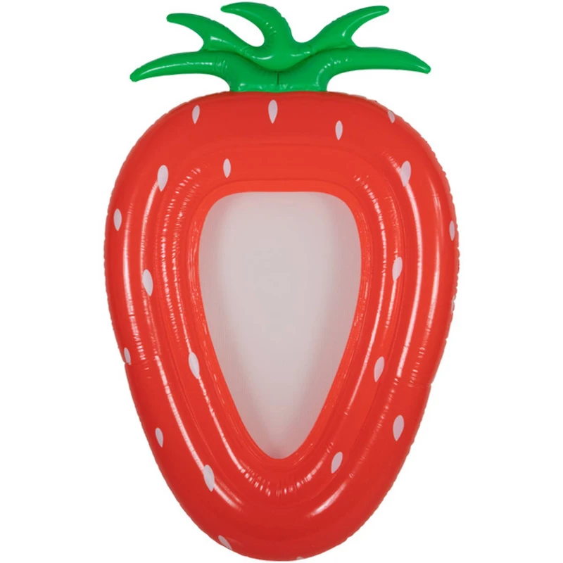 66" Jumbo Strawberry Mesh Lounger Pool Float