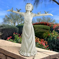 Design Toscano 29.5" Basking in God's Glory Little Girl Statue