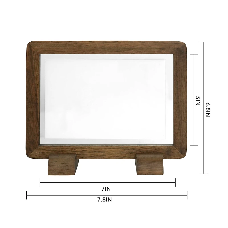 5" x 7" Brown Float Frame with Stand by Ashland® 