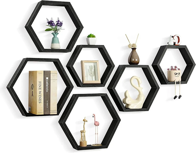 NEX™ Hexagon Floating Shelf Set