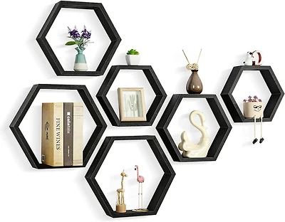 NEX™ Hexagon Floating Shelf Set