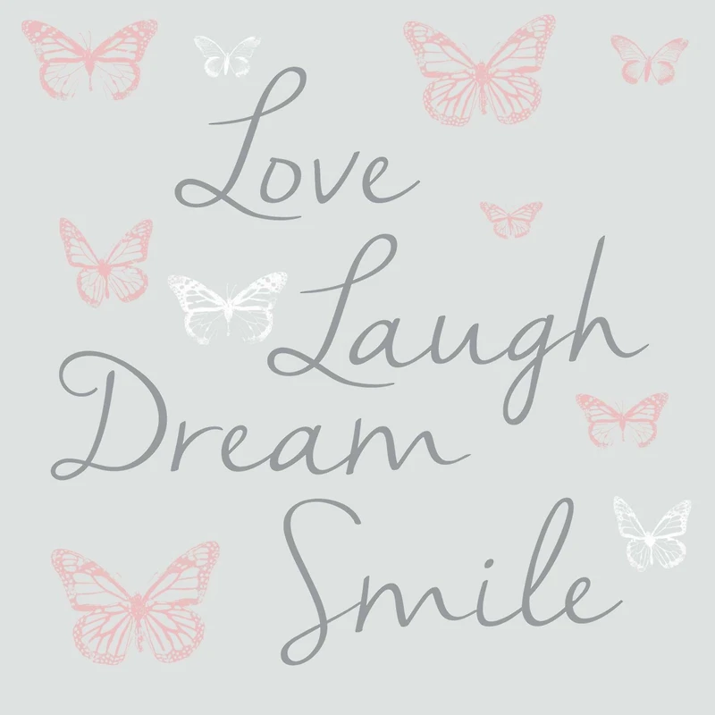 RoomMates Butterfly Dream Decals with 3D Cutout Butterflies