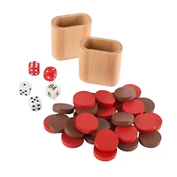 Toy Time Wooden Backgammon Board Game Set