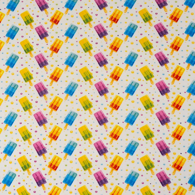SINGER Rainbow Fruit Popsicle Cotton Fabric