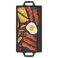 THE ROCK by Starfrit Traditional Cast Iron Reversible Grill Griddle