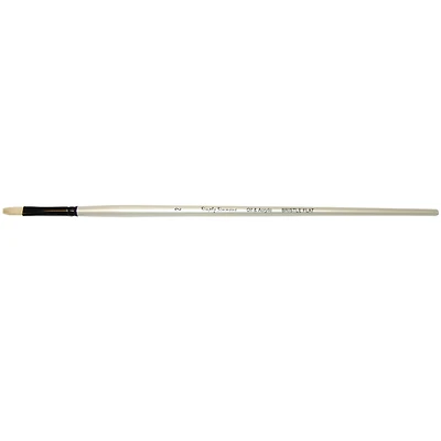 Simply Simmons Long Handle Bristle Flat Brush, Size 2