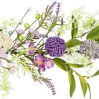 5ft. Purple Wildflower & Berry Spring Garland